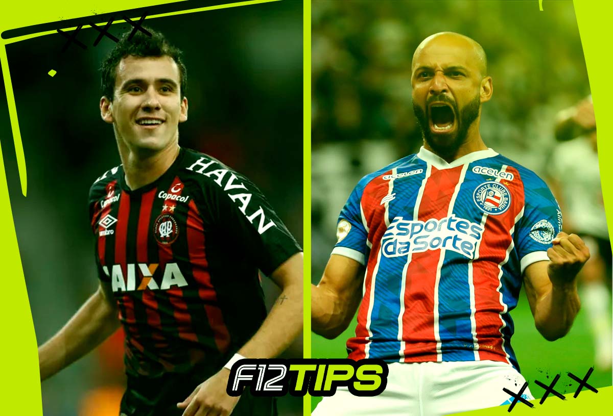 Athletico-PR x Bahia: Palpites, onde assistir ao vivo, escalações e horário 10/07 (Imagem: F12Tips / F12.Bet)