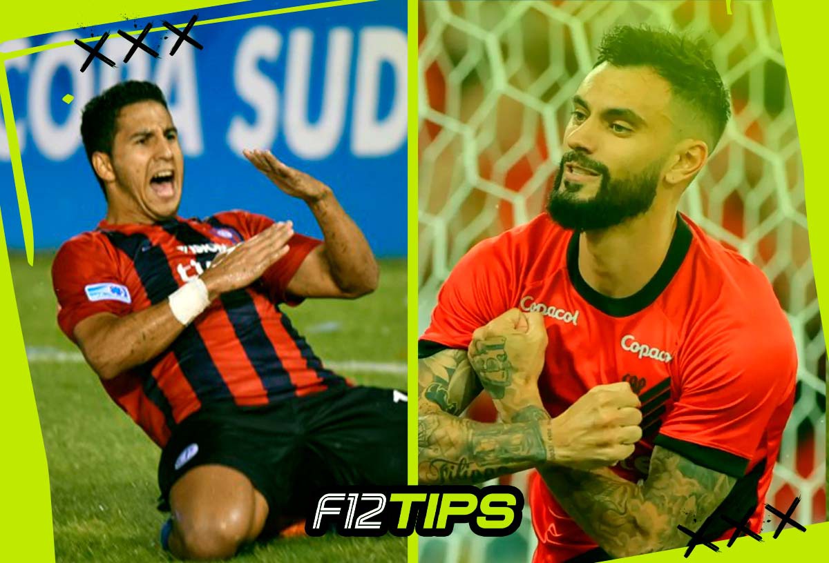 Jogadores de Cerro Porteño x Athletico-PR em quadro personalizado do F12Tips