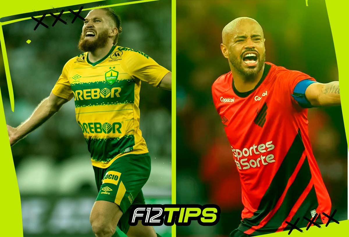 Jogadores de Cuiabá x Athletico-PR em quadro personalizado do F12Tips