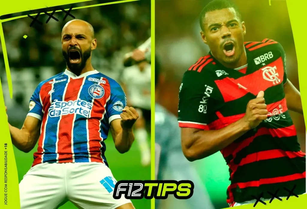 Bahia x Flamengo (Imagem: F12Tips/F12.Bet)