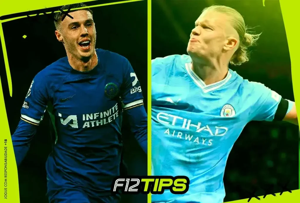 Chelsea x Manchester City (Imagem: F12Tips/F12.Bet)