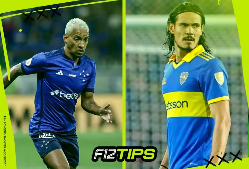 Cruzeiro x Boca Juniors (Imagem: F12Tips/F12.Bet)