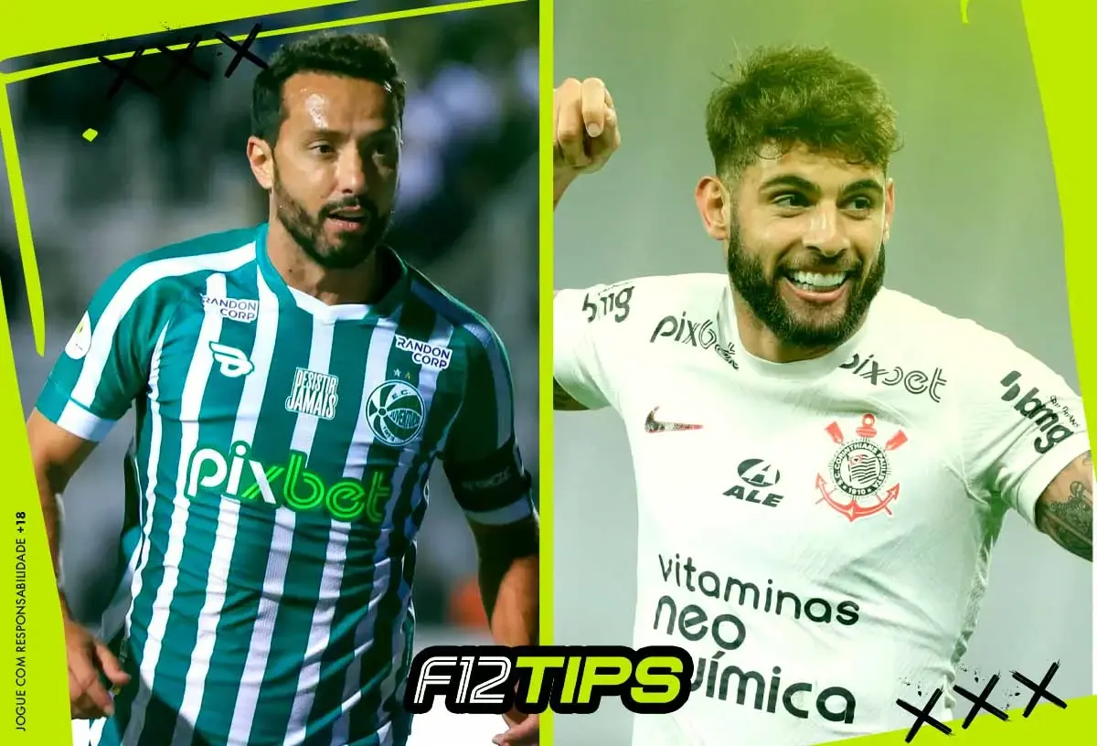 Jogadores de Juventude x Corinthians em quadro personalizado do F12Tips