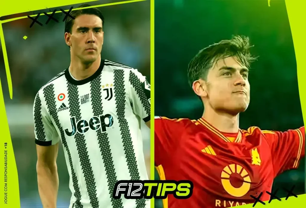 Juventus x Roma (Imagem: F12Tips/F12.Bet)