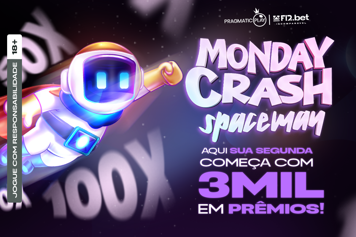 Spaceman volta à F12.Bet toda segunda-feira no Monday Crash