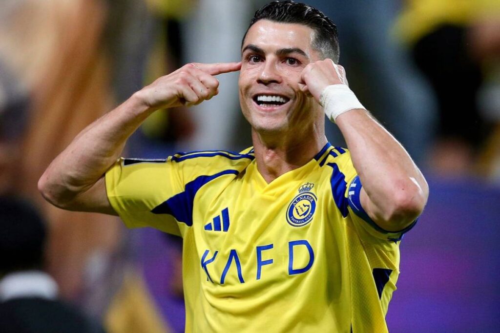 Imagem do atacante Cristiano Ronaldo em ação pelo Al-Nassr. Foto: Instagram/CR7