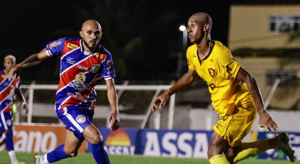 Imagem de lance do jogo entre Afogados x Sport pelo Pernambucano. Foto: Paulo Paiva/Sport