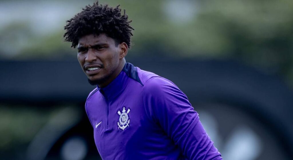 Imagem do goleiro Hugo Souza em treino do Corinthians. Foto: Rodrigo Coca/Ag. Corinthians