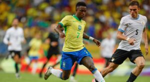 Lance do jogo da Seleção Brasileira contra Uruguai. Foto: Rafael Ribeiro/CBF