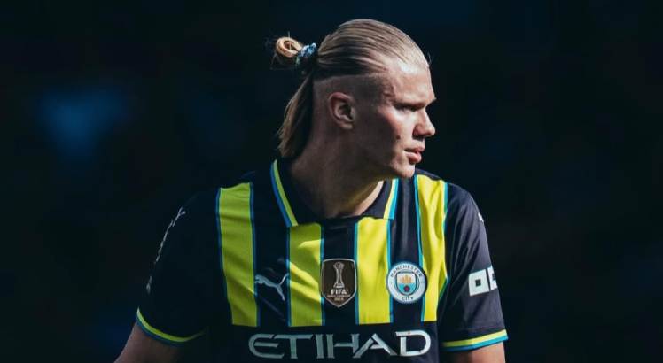 Jogador Erling Halaand em ação pelo Manchester City. Foto: Manchester City/Instagram