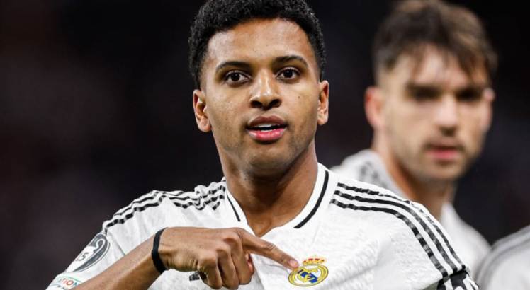 Imagem do Jogador Rodrygo Goes comemorando gol pelo Real Madrid. Foto: Real Madrid/Instagram