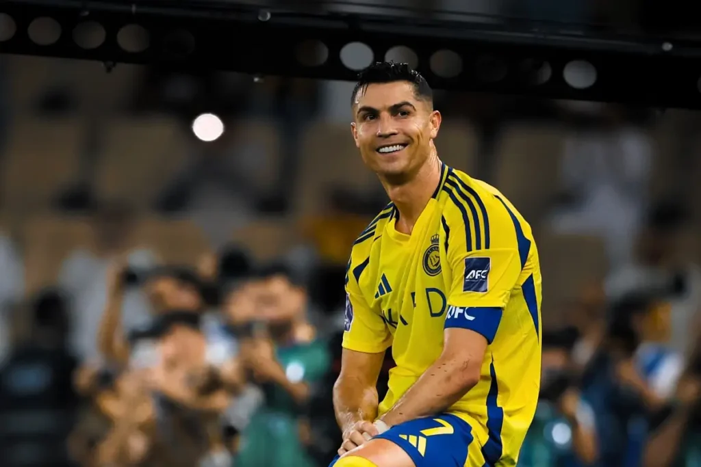 Jogador Cristiano Ronaldo em partida pelo Al-Nassr. Foto: Al-Nassr/Instagram