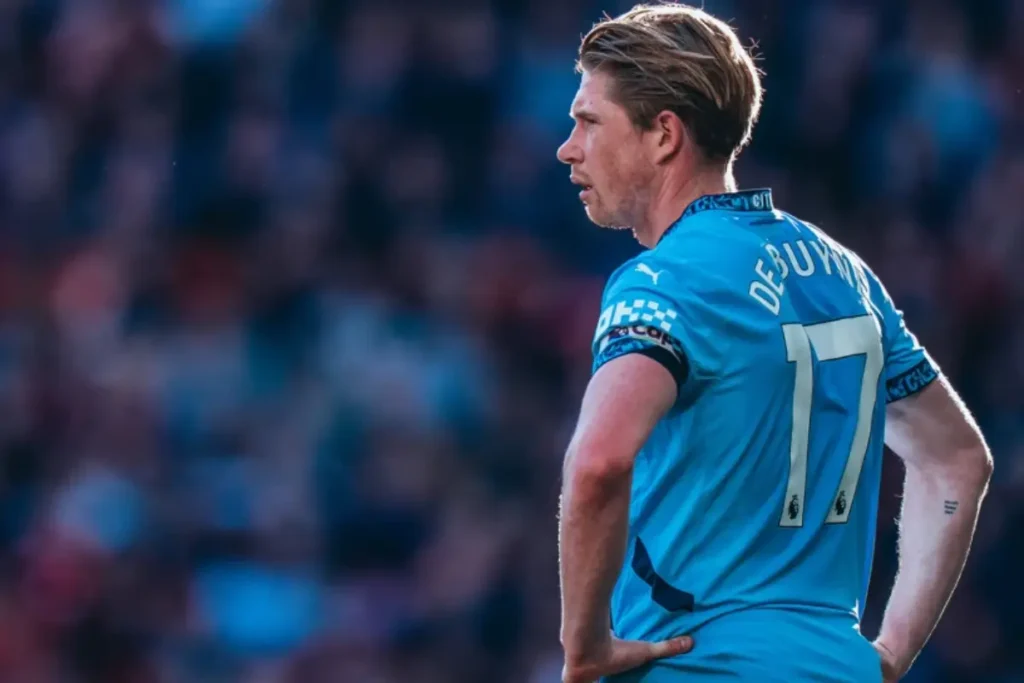 Jogador Kevin De Bruyne em ação pelo Manchester City. Foto: Manchester City/Site Oficial