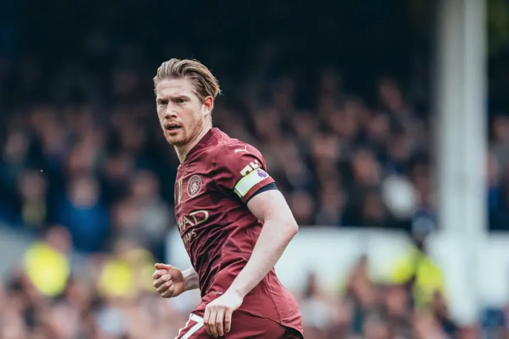 Jogador Kevin De Bruyne em ação pelo Manchester City. Foto: Manchester City/Instagram
