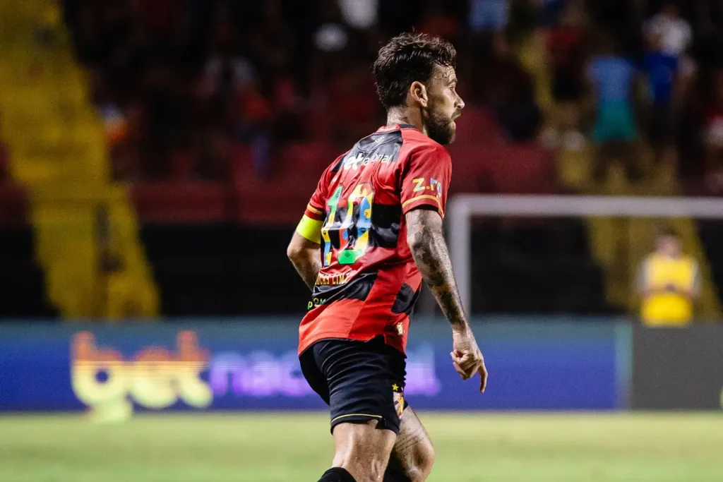 Jogador Lucas Lima em ação pelo Sport. Foto: Paulo Paiva/ Sport Recife