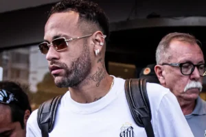 Jogador Neymar em concentração com o Santos. Foto: Raul Baretta/ Santos FC