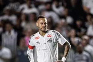 Jogador Neymar em ação pelo Santos. Foto: Raul Baretta/ Santos FC