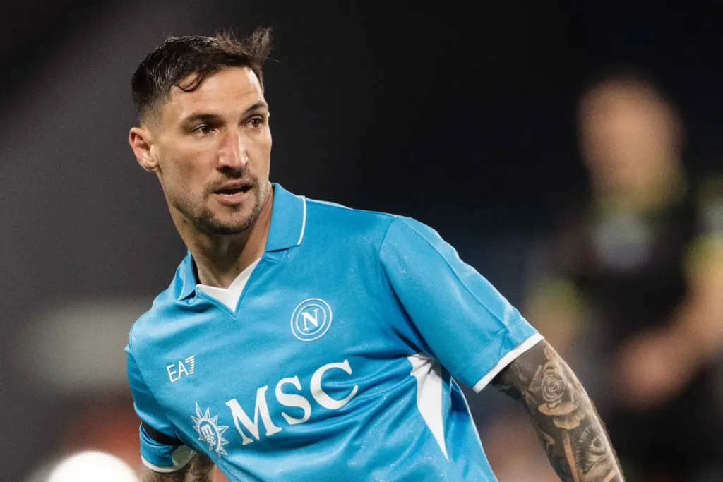 Jogador Matteo Politano em ação pelo Napoli. Foto: Napoli/Instagram