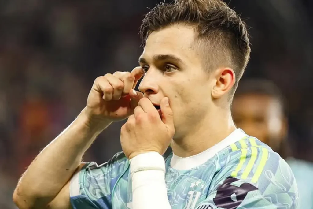 \imagem do jogador Francisco Conceição em ação pela Juventus. Foto: Juventus/Instagram