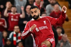 Imagem do jogador Mohamed Salah em ação pelo Liverpool. Foto: Liverpool/Instagram