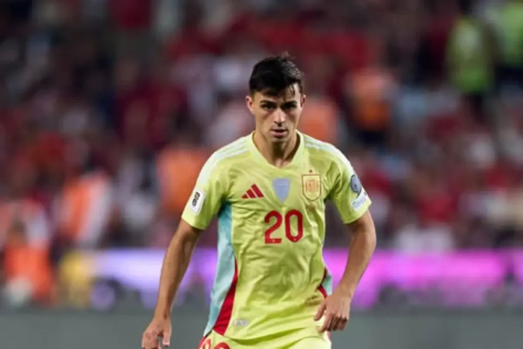 Imagem do jogador Pedri em ação pela Espanha. Foto: Seleção da Espanha/Instagram