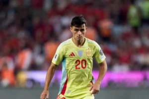 Imagem do jogador Pedri em ação pela Espanha. Foto: Seleção da Espanha/Instagram