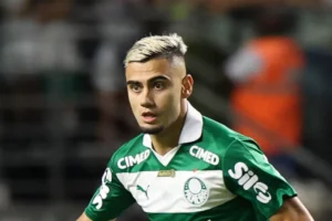 Imagem do jogador Andreas Pereira em ação pelo Palmeiras. Foto: Cesar Greco/Palmeiras