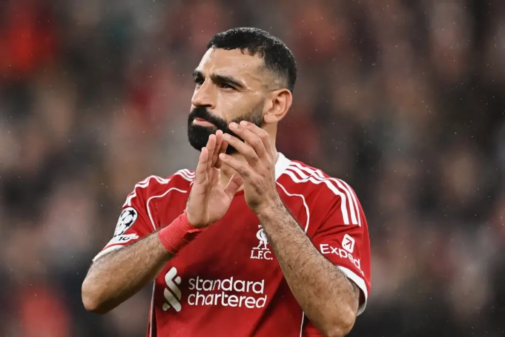 Imagem do jogador Mohamed Salah em partida pelo Liverpool. Foto: Liverpool/Instagram