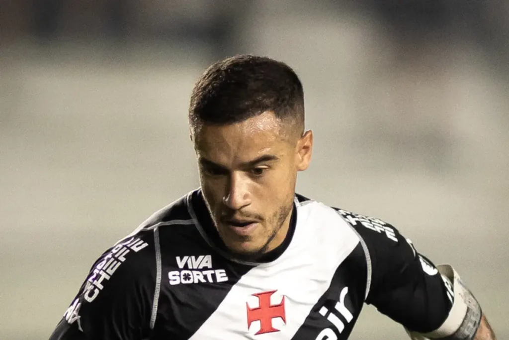 Imagem do jogador Philippe Coutinho em ação pelo Vasco. Foto: Matheus Lima/Vasco
